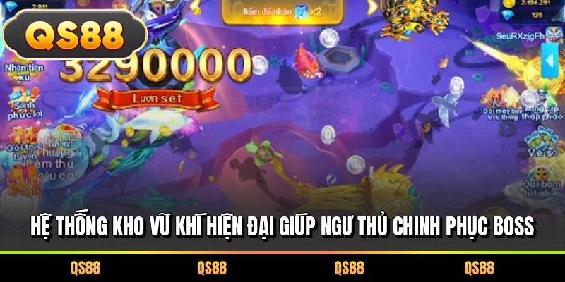 Hệ thống kho vũ khí hiện đại giúp ngư thủ chinh phục Boss 